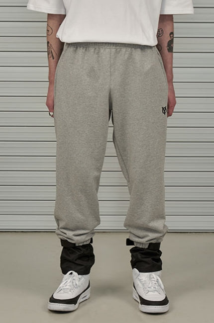 オーワイ(OY)  UNDER LAYERED JOGGER PANTS-GREY