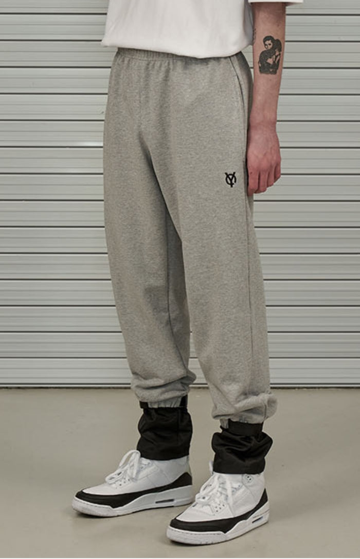 オーワイ(OY)  UNDER LAYERED JOGGER PANTS-GREY