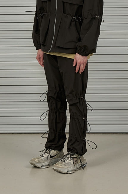 オーワイ(OY) SIDE STRING PANTS-BLACK