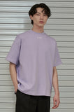 オーワイ(OY) BASIC MOCK NECK LOGO T-LAVENDER PURPLE