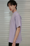 オーワイ(OY) BASIC MOCK NECK LOGO T-LAVENDER PURPLE