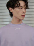 オーワイ(OY) BASIC MOCK NECK LOGO T-LAVENDER PURPLE