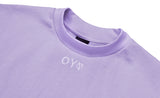 オーワイ(OY) BASIC MOCK NECK LOGO T-LAVENDER PURPLE