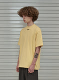 オーワイ(OY) BASIC MOCK NECK LOGO T-LIGHT YELLOW