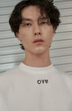 オーワイ(OY) BASIC MOCK NECK LOGO T-WHITE