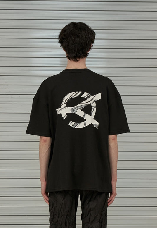 オーワイ(OY) TEXTURE LOGO T-BLACK