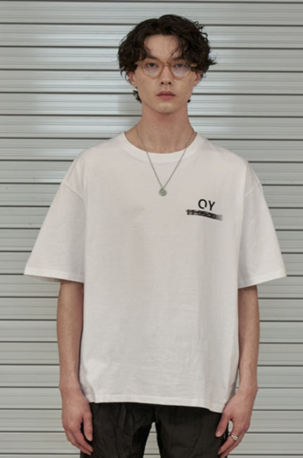 オーワイ(OY) BLUR TIME LOGO T-WHITE