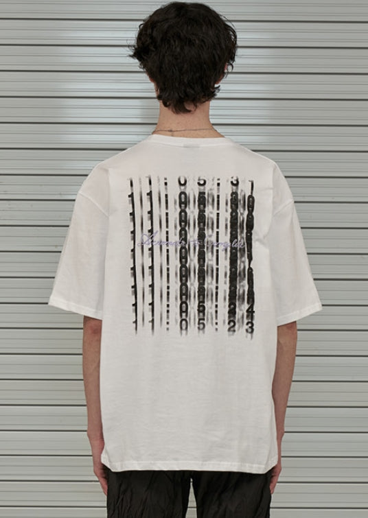 オーワイ(OY) BLUR TIME LOGO T-WHITE