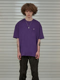 オーワイ(OY) CHERRY BLOSSOMS LOGO T-PURPLE