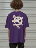 オーワイ(OY) CHERRY BLOSSOMS LOGO T-PURPLE