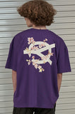 オーワイ(OY) CHERRY BLOSSOMS LOGO T-PURPLE