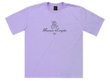 オーワイ(OY) WAVE PIN TUCK SCRIPT LOGO T-LAVENDER PURPLE