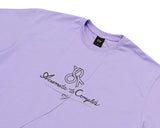 オーワイ(OY) WAVE PIN TUCK SCRIPT LOGO T-LAVENDER PURPLE