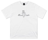 オーワイ(OY) WAVE PIN TUCK SCRIPT LOGO T-WHITE