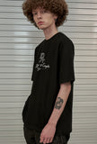 オーワイ(OY) WAVE PIN TUCK SCRIPT LOGO T-BLACK