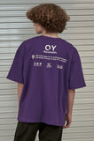 オーワイ(OY) BASIC SLOGAN T-PURPLE