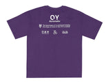 オーワイ(OY) BASIC SLOGAN T-PURPLE