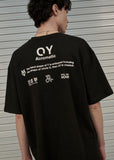 オーワイ(OY) BASIC SLOGAN T-BLACK