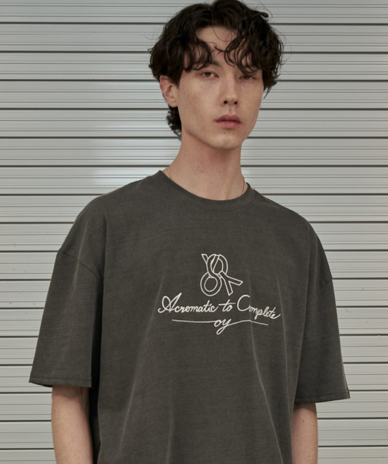 オーワイ(OY) PIGMENT SCRIPT LOGO T-BLACK