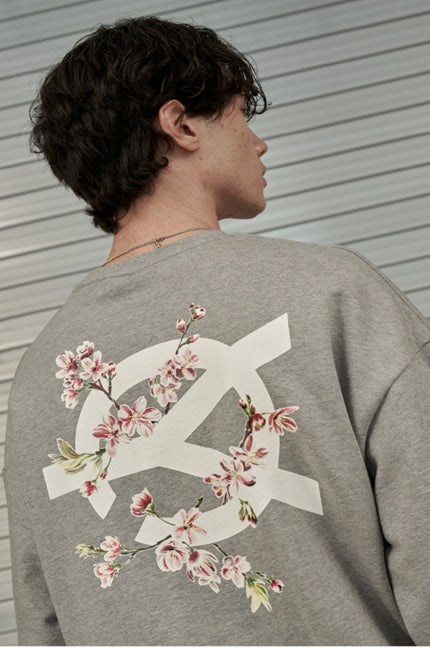 オーワイ(OY) CHERRY BLOSSOMS LOGO MTM-GREY