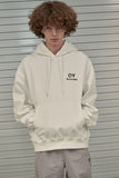 オーワイ(OY) BASIC SLOGAN HOODIE-WHITE