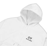 オーワイ(OY) BASIC SLOGAN HOODIE-WHITE