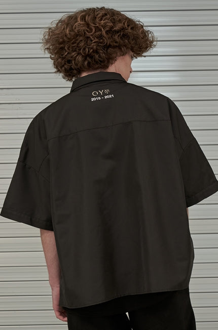 オーワイ(OY) ARCHIVE RING JACKET SHIRTS-BLACK