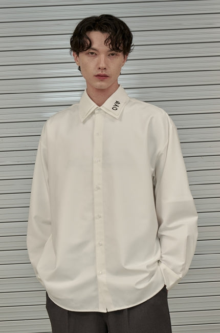 オーワイ(OY) DOUBLE COLLAR SHIRTS-WHITE