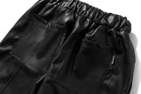 マスノウン(MASSNOUN)  ARTIFICIAL LEATHER PANTS MSOLP001-BK