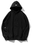 マスノウン(MASSNOUN)  DOUBLE REGLAN SOLID HOODY MSOHD001-BK