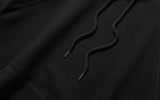 マスノウン(MASSNOUN)  DOUBLE REGLAN SOLID HOODY MSOHD001-BK