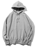 マスノウン(MASSNOUN)  DOUBLE REGLAN SOLID HOODY MSOHD001-GY