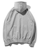 マスノウン(MASSNOUN)  DOUBLE REGLAN SOLID HOODY MSOHD001-GY