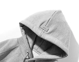 マスノウン(MASSNOUN)  DOUBLE REGLAN SOLID HOODY MSOHD001-GY