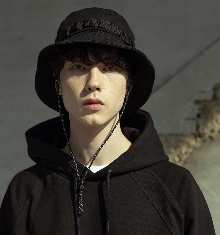 マスノウン(MASSNOUN)  CARTRIDGE BUCKET HAT MSOAC001-BK