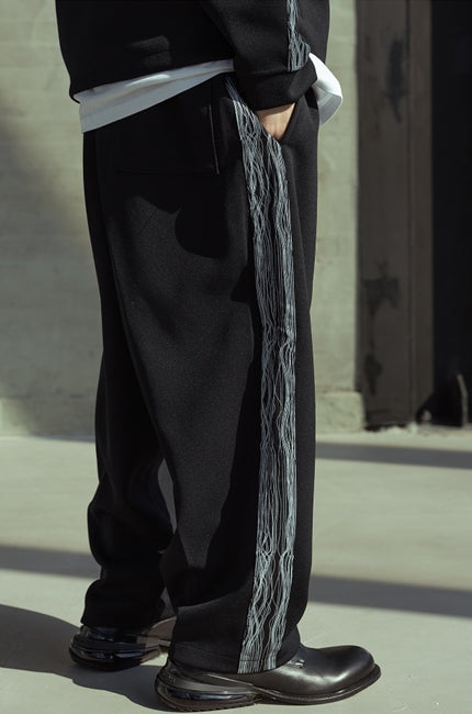 マスノウン(MASSNOUN)  SCALE LINE TRACK PANTS MSOTP002-BK