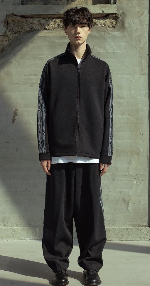 マスノウン(MASSNOUN)  SCALE LINE TRACK PANTS MSOTP002-BK
