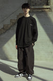 マスノウン(MASSNOUN)  BALLOON FIT CHROME PANTS MSOTP003-BK