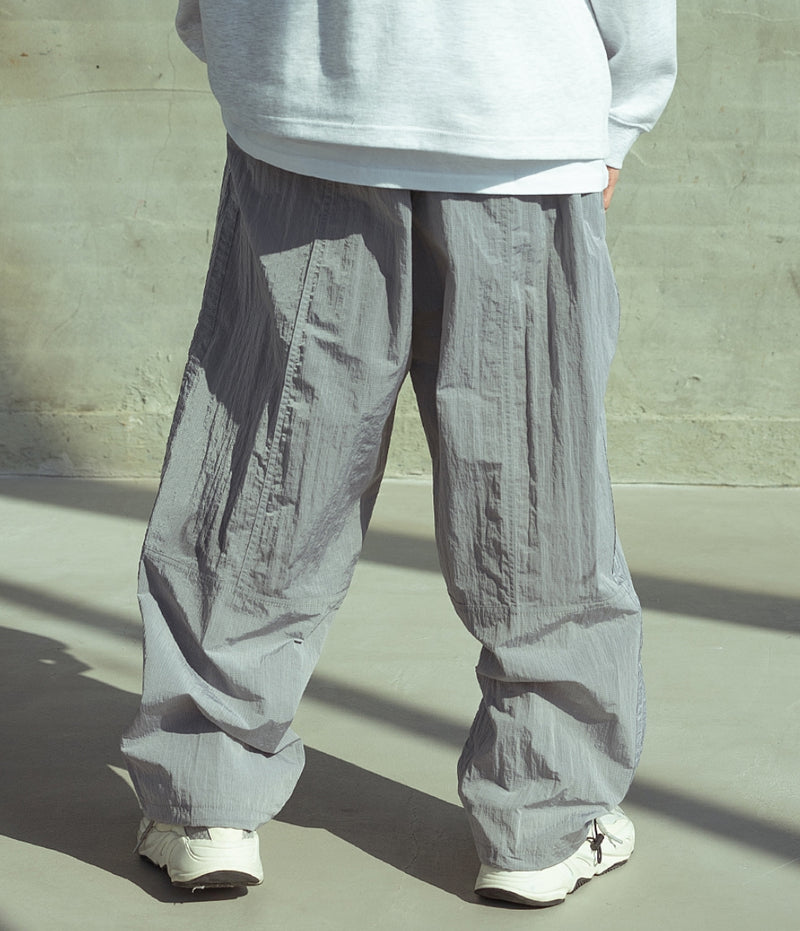 マスノウン(MASSNOUN)  BALLOON FIT CHROME PANTS MSOTP003-GY