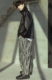 マスノウン(MASSNOUN)  JACQUARD DENIM BALLOON PANTS MSOJP001-GY