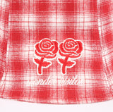 ワンダービジター(WONDER VISITOR)   Twin rose check bucket [Red]