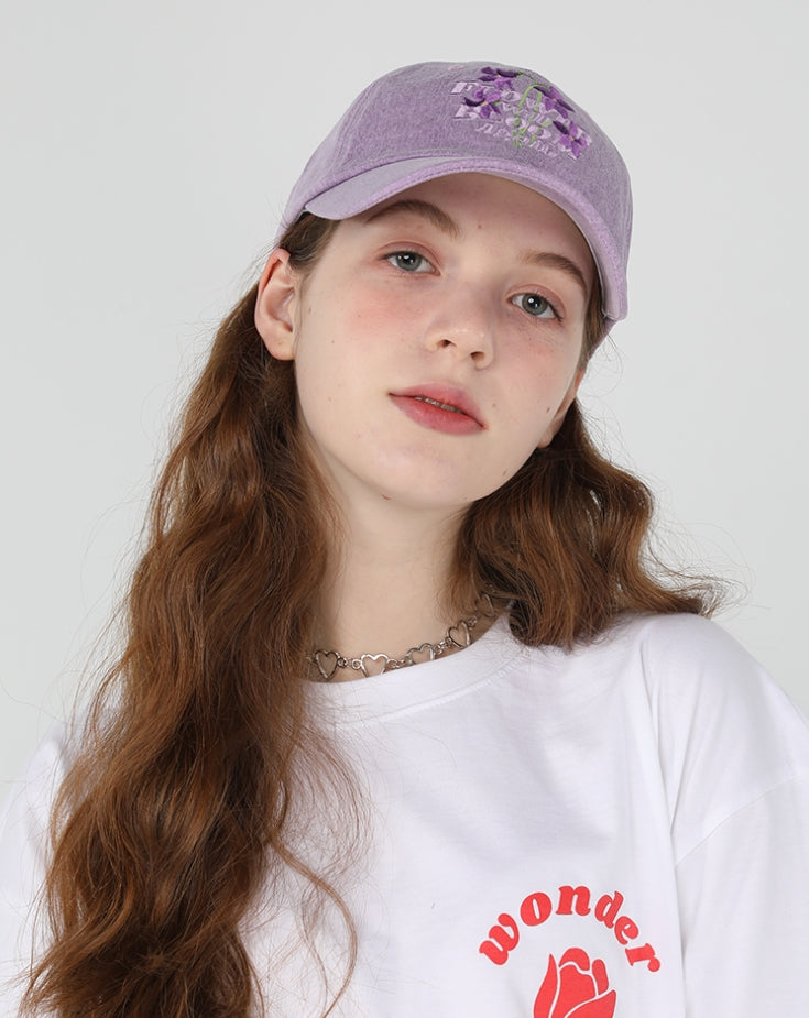 ワンダービジター(WONDER VISITOR)  FWBA violet pigment ball cap