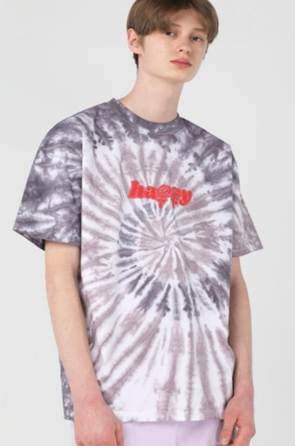 ワンダービジター(WONDER VISITOR)  2021 Signature tie-dye T shirts [Black]