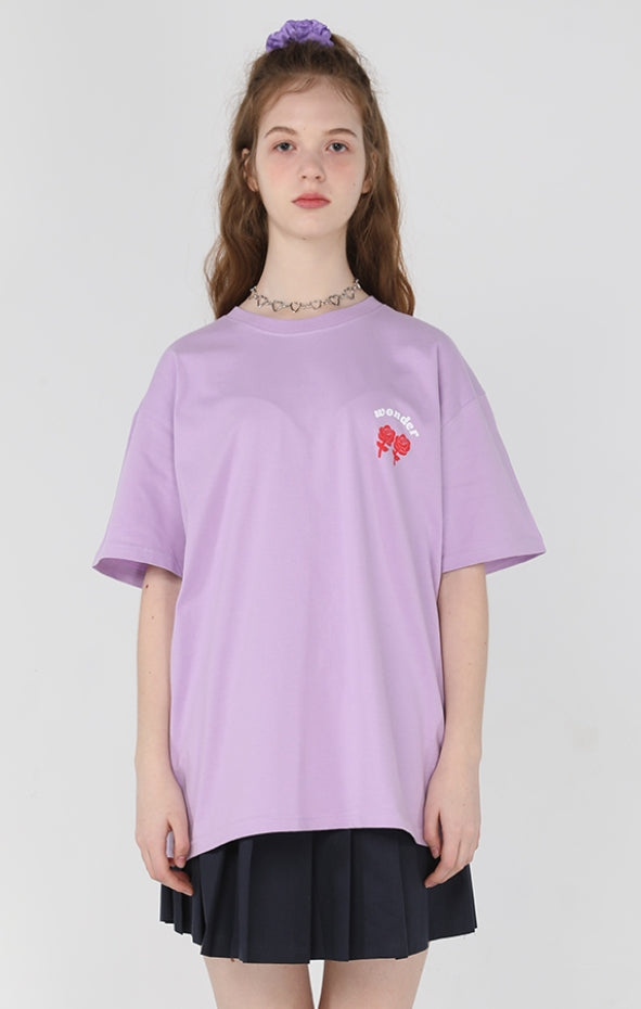 ワンダービジター(WONDER VISITOR)  2021 Signature T shirts [Lilac]