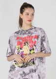 ワンダービジター(WONDER VISITOR)  Venus tie-dye O/P T shirts [Charcoal grey]