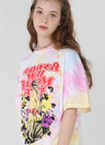 ワンダービジター(WONDER VISITOR)  Venus tie-dye O/P T shirts [Pink]