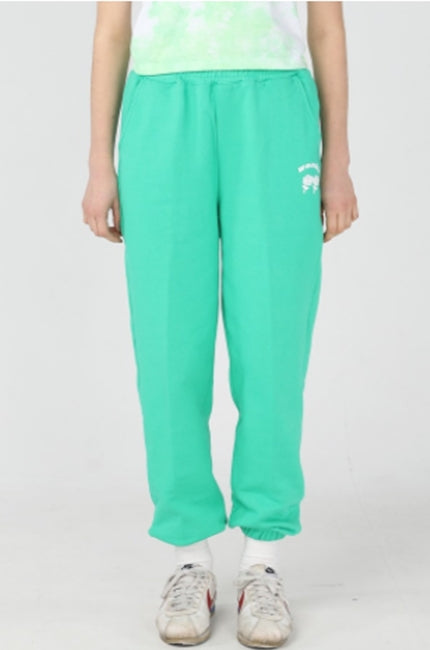 ワンダービジター(WONDER VISITOR)  Happy Logo jogger pants [Green]