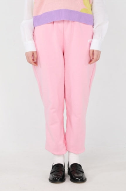 ワンダービジター(WONDER VISITOR)  Happy Logo jogger pants [Pink]