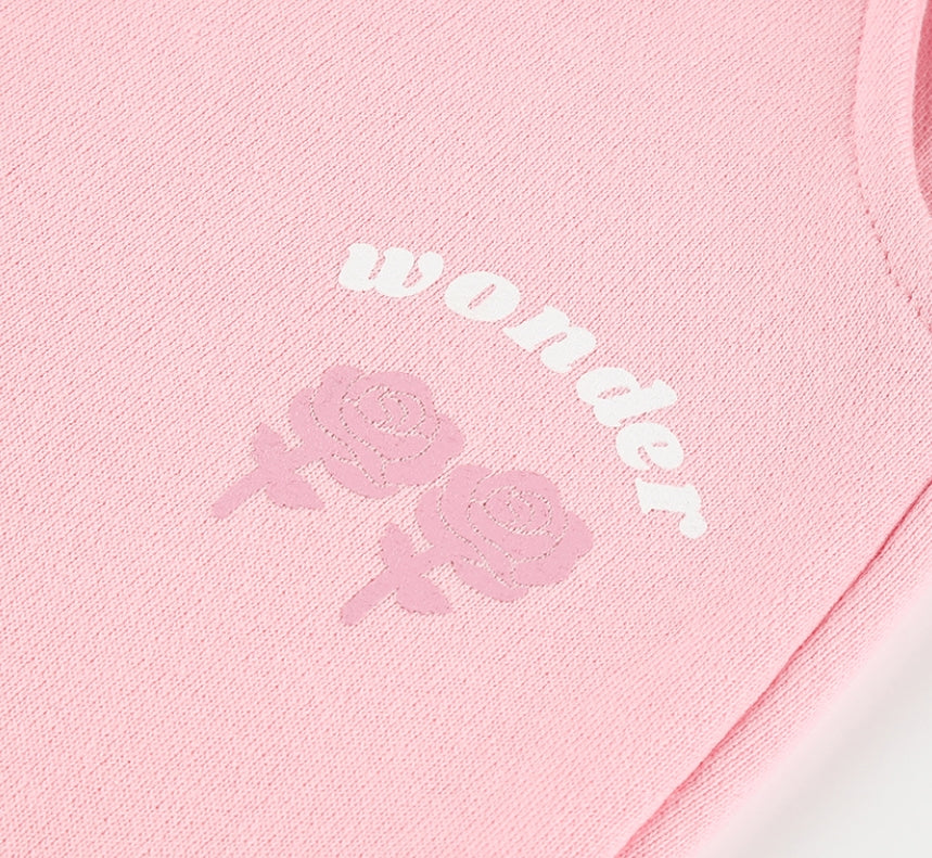 ワンダービジター(WONDER VISITOR)  Happy Logo jogger pants [Pink]