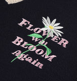 ワンダービジター(WONDER VISITOR)  FWBA embroidery knit vest [Navy]